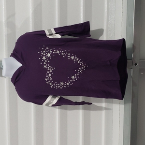 Purple hooded shirt‎ Extremely me brand  Size 7/8